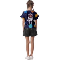 Kids  Cut Out Flutter Sleeves 