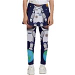 Boy Spaceman Space Rocket Ufo Planets Stars Kids  Skirted Pants