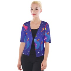 Cropped Button Cardigan 