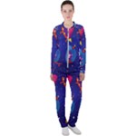 Cartoon Funny Aliens With Ufo Duck Starry Sky Set Casual Jacket and Pants Set