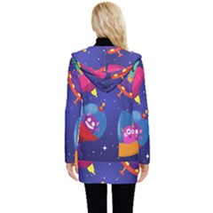 Button Up Hooded Coat  