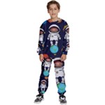 Boy Spaceman Space Rocket Ufo Planets Stars Kids  Sweatshirt set