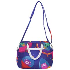 Rope Handles Shoulder Strap Bag 