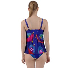 Twist Front Tankini Set 