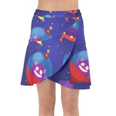 Wrap Front Skirt 