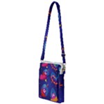 Cartoon Funny Aliens With Ufo Duck Starry Sky Set Multi Function Travel Bag
