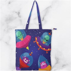 Double Zip Up Tote Bag 