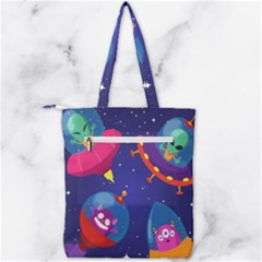Double Zip Up Tote Bag 