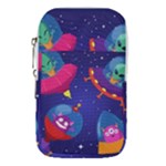 Cartoon Funny Aliens With Ufo Duck Starry Sky Set Waist Pouch (Small)