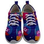 Cartoon Funny Aliens With Ufo Duck Starry Sky Set Mens Athletic Shoes