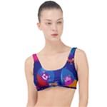 Cartoon Funny Aliens With Ufo Duck Starry Sky Set The Little Details Bikini Top