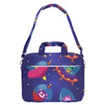 Cartoon Funny Aliens With Ufo Duck Starry Sky Set MacBook Pro 16  Shoulder Laptop Bag