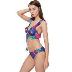 Low Cut Ruffle Edge Bikini Set 