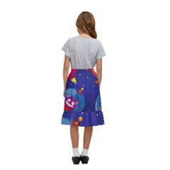Kids  Ruffle Flared Wrap Midi Skirt 