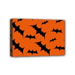 Halloween Card With Bats Flying Pattern Mini Canvas 6  x 4  (Stretched)
