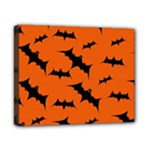 Halloween Card With Bats Flying Pattern Canvas 10  x 8  (Stretched)