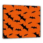 Halloween Card With Bats Flying Pattern Canvas 24  x 20  (Stretched)