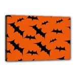 Halloween Card With Bats Flying Pattern Canvas 18  x 12  (Stretched)