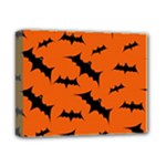 Halloween Card With Bats Flying Pattern Deluxe Canvas 14  x 11  (Stretched)