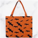 Halloween Card With Bats Flying Pattern Mini Tote Bag