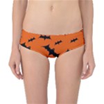 Halloween Card With Bats Flying Pattern Classic Bikini Bottoms