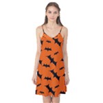 Halloween Card With Bats Flying Pattern Camis Nightgown 