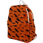 Halloween Card With Bats Flying Pattern Top Flap Backpack