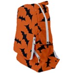 Halloween Card With Bats Flying Pattern Travelers  Backpack