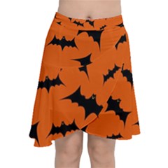 Chiffon Wrap Front Skirt 