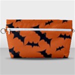Halloween Card With Bats Flying Pattern Handbag Organizer