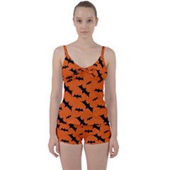 Tie Front Two Piece Tankini 