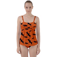 Twist Front Tankini Set 