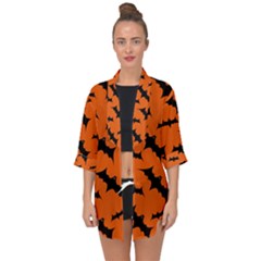 Open Front Chiffon Kimono 