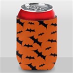 Halloween Card With Bats Flying Pattern Can Holder