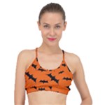 Halloween Card With Bats Flying Pattern Basic Training Sports Bra