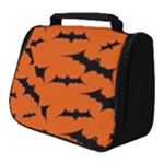 Halloween Card With Bats Flying Pattern Full Print Travel Pouch (Small)