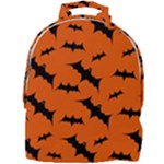 Halloween Card With Bats Flying Pattern Mini Full Print Backpack