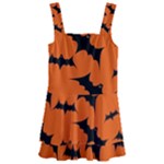 Halloween Card With Bats Flying Pattern Kids  Layered Skirt Swimsuit