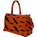 Halloween Card With Bats Flying Pattern Duffel Travel Bag