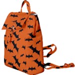 Halloween Card With Bats Flying Pattern Buckle Everyday Backpack
