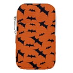 Halloween Card With Bats Flying Pattern Waist Pouch (Small)