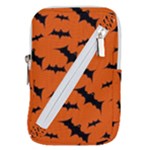 Halloween Card With Bats Flying Pattern Belt Pouch Bag (Large)