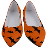 Halloween Card With Bats Flying Pattern Women s Block Heels 