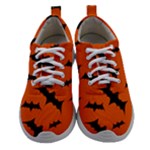 Halloween Card With Bats Flying Pattern Women Athletic Shoes