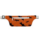 Halloween Card With Bats Flying Pattern Active Waist Bag