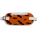 Halloween Card With Bats Flying Pattern Rounded Waist Pouch