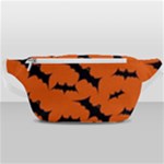 Halloween Card With Bats Flying Pattern Waist Bag 