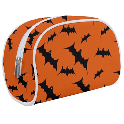 Halloween Card With Bats Flying Pattern Make Up Case (Medium) from ArtsNow.com