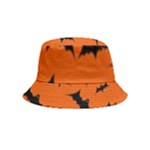 Halloween Card With Bats Flying Pattern Bucket Hat (Kids)