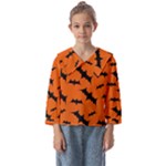 Halloween Card With Bats Flying Pattern Kids  Sailor Shirt